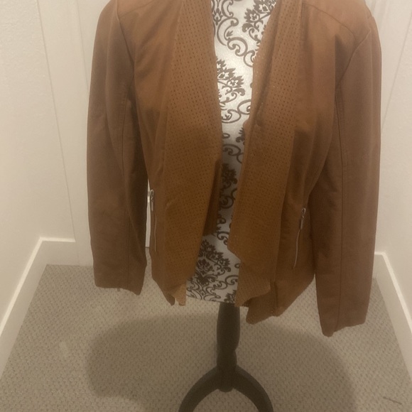 Kate and Mallory Vegan Leather Jacket size Large - Picture 7 of 7